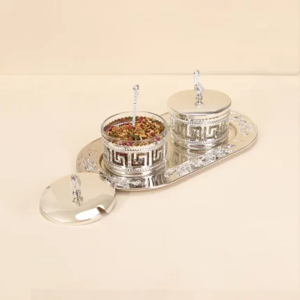 Dry fruits jars with tray