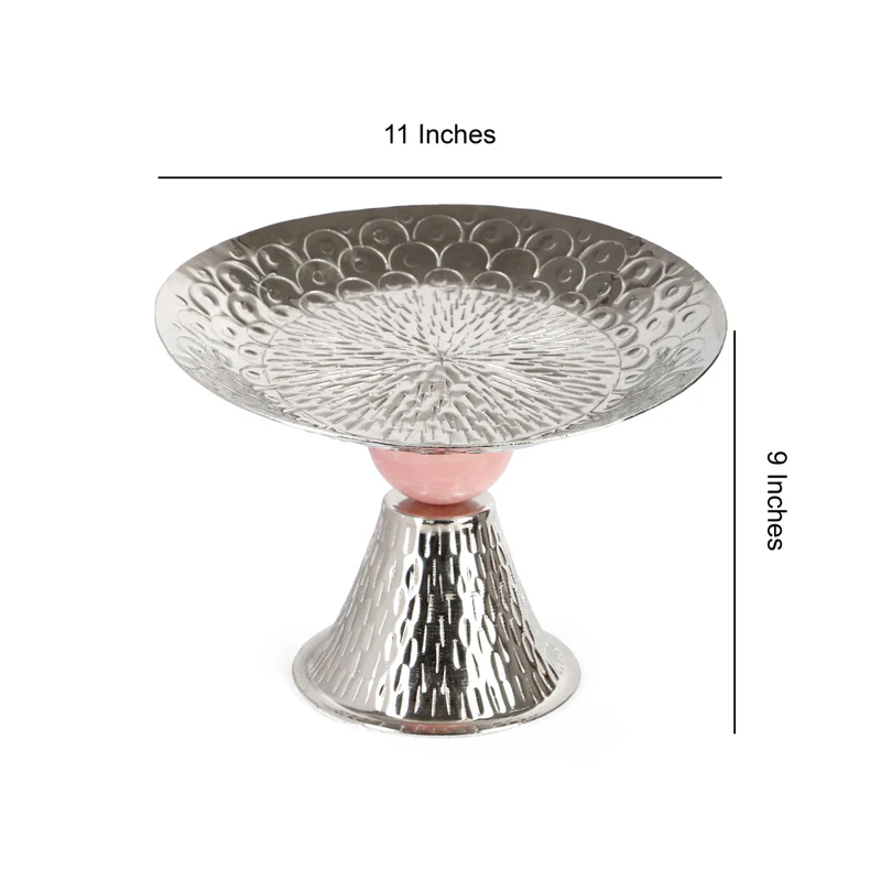 5856-SilverPinkBallPlatter--_5