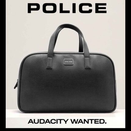 Police Black Soft Duffle Bag for Men and Women(Unisex) 1 Main Compartment