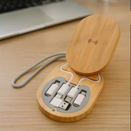 Oval Multi-function Charging Cable Kit with Wireless Charger